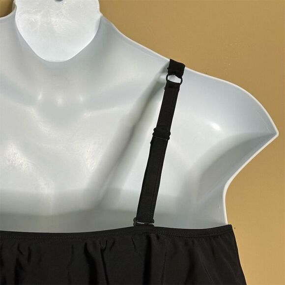 Torrid Women's Black Wireless Flounce Bikini Top Size 1X - Picture 8 of 11